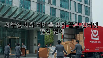 사무실 이사? 케이블 정리 꿀팁! 인터넷 끊김 없이 😎