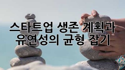 스타트업 생존: 계획과 유연성의 균형 잡기