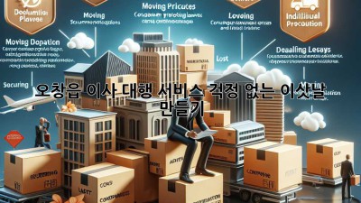 오창읍 이사 대행 서비스: 걱정 없는 이삿날 만들기